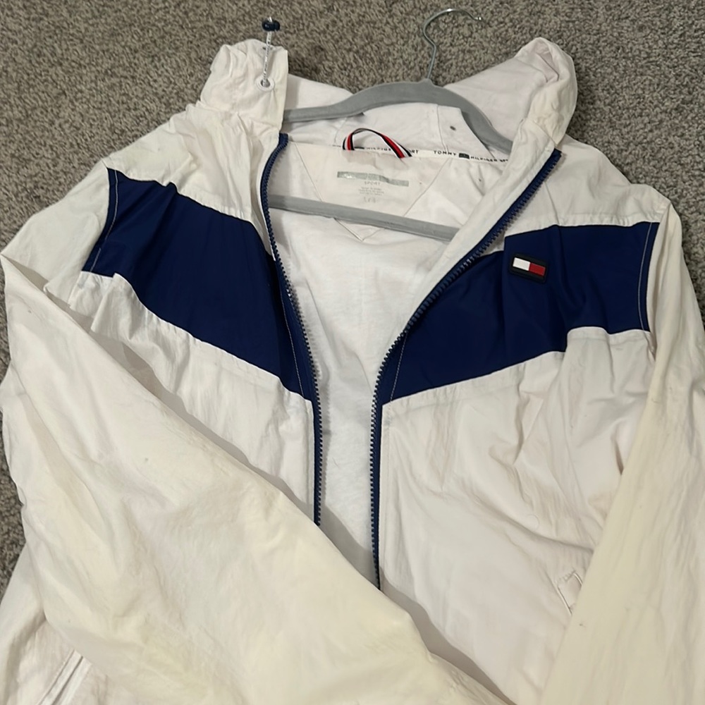 Tommy Hilfiger rain jacket.